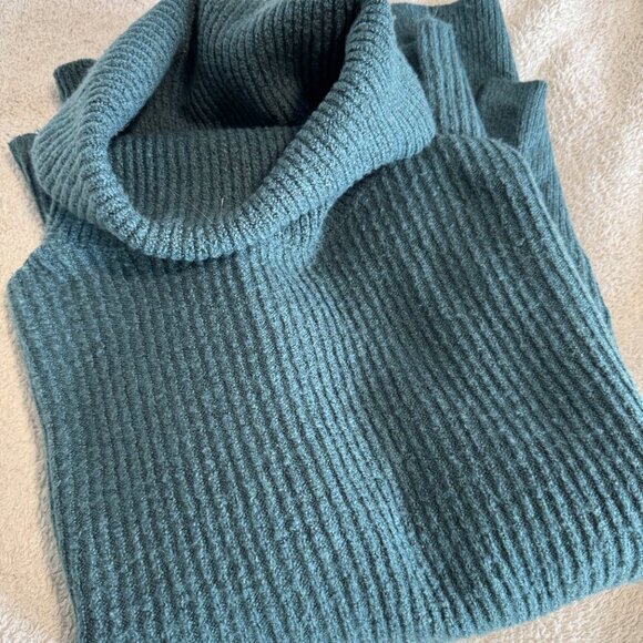 Monk & Lou (Plenty) yak-blend forest green turtleneck sweater - sz XS-S - Picture 4 of 8